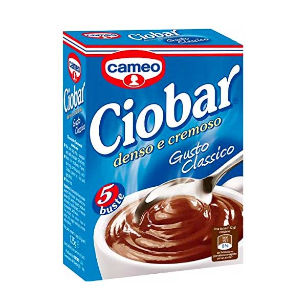 Ciobar Gusto Classico van Cameo - 5 zakjes van 23g voor een traditionele Italiaanse chocolade-ervaring
