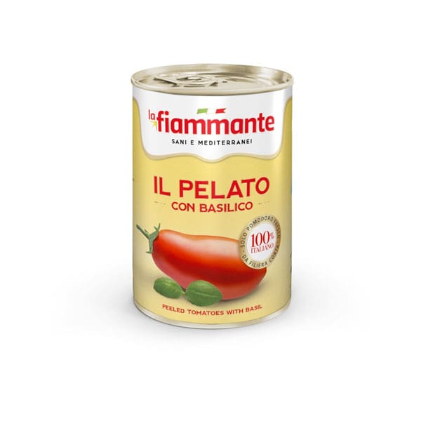 LA FIAMMANTE | il Pelato 100% Italiano con Basilico | 400g