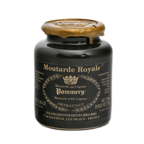 LES ASSAISONNEMENTS BRIARDS | Moutarde Royale au Cognac - Pommery (Mosterd met Cognac) | 250g