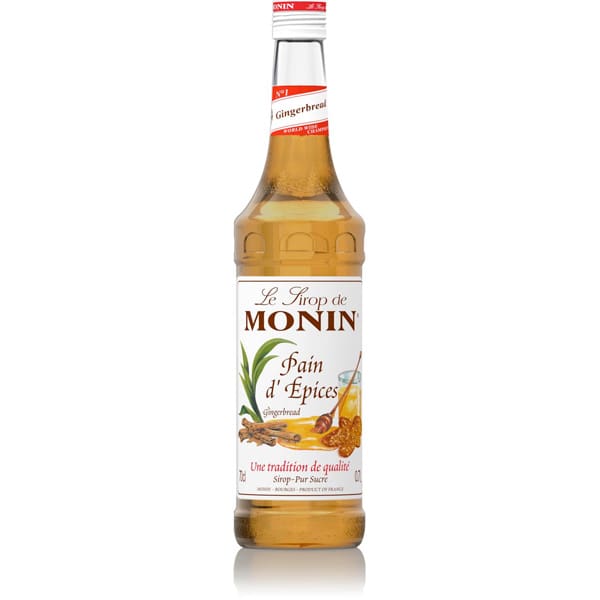 Le Sirop de MONIN | Pain d'Epices (Gingerbread-Gemberkoek Siroop) | 70cl