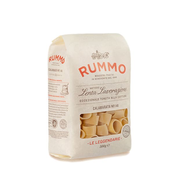 Rummo Calamarata nr 141 - Ringvormige pasta voor zeevruchten en rijke sauzen