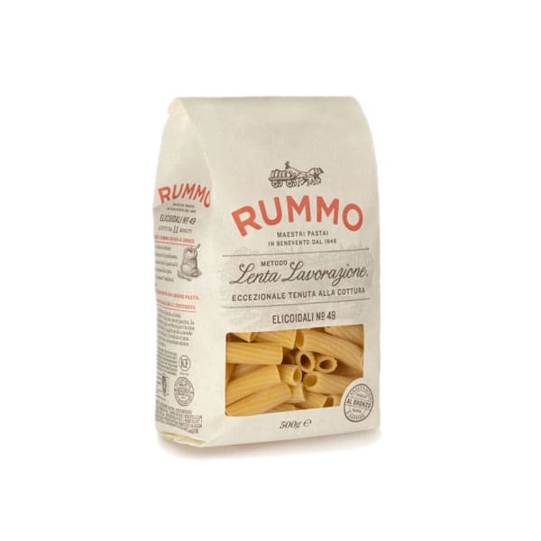 Rummo Elicoidali nr 49 - Gedraaide en geribbelde pasta voor rijke smaken