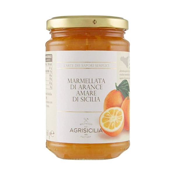 Agrisicilia's Siciliaanse Bittere Sinaasappels Marmelade - 360g glazen pot vol zonovergoten smaken