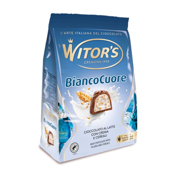 WITOR'S | Bianco Cuore - Chocoladepraline Melkcrème en Granen | 250g