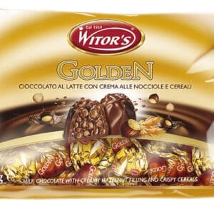 Witor's | Golden - Cioccolato al Latte con Crema alle Nocciole e Cereali | 1Kg